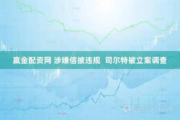 赢金配资网 涉嫌信披违规  司尔特被立案调查