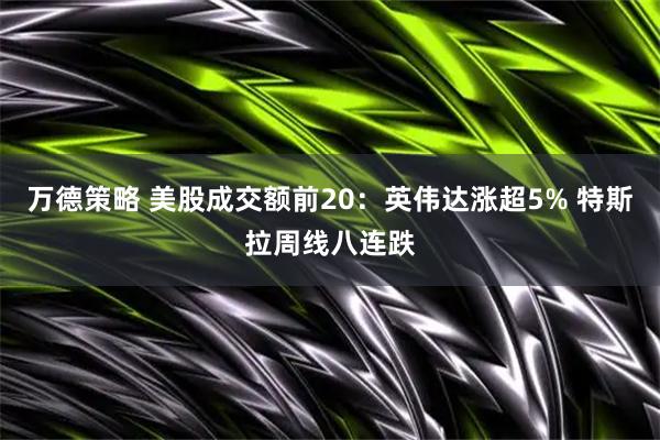 万德策略 美股成交额前20：英伟达涨超5% 特斯拉周线八连跌
