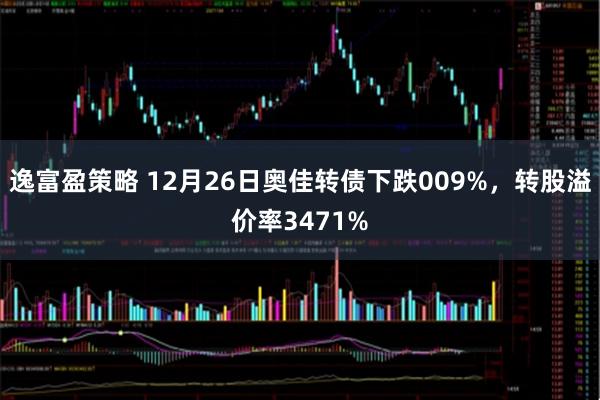 逸富盈策略 12月26日奥佳转债下跌009%，转股溢价率3471%